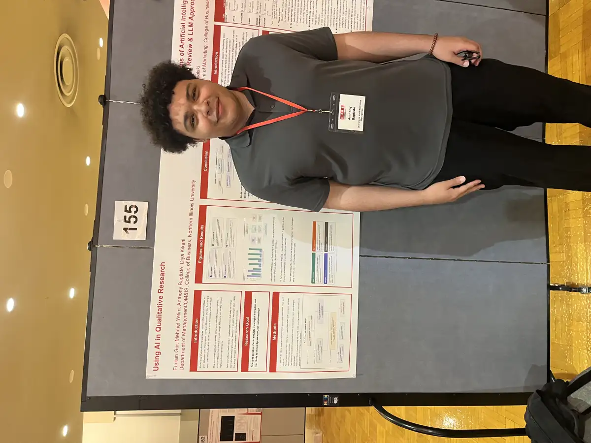 Anthony Baptiste presenting CURE research